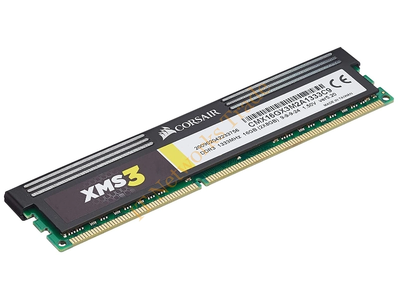 CMX16GX3M2A1333C9 Corsair XMS3 16GB Kit (2 X 8GB) DDR3-1333MHz PC3-10600 CL9 240-Pin DIMM Memory Module Desktop Memory