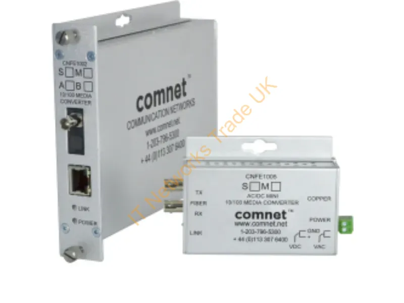 CNFE1005S2 - Comnet 10/100 Mbps Ethernet 1310Nm Network Media Converter 100 Mbit/S Single-Mode Silver