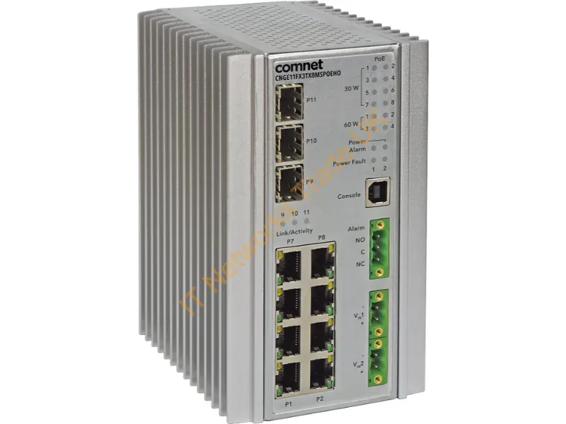 CNGE11FX3TX8MS - Comnet Hardened 11 Port - 2 X 100/1000/2500Fx
