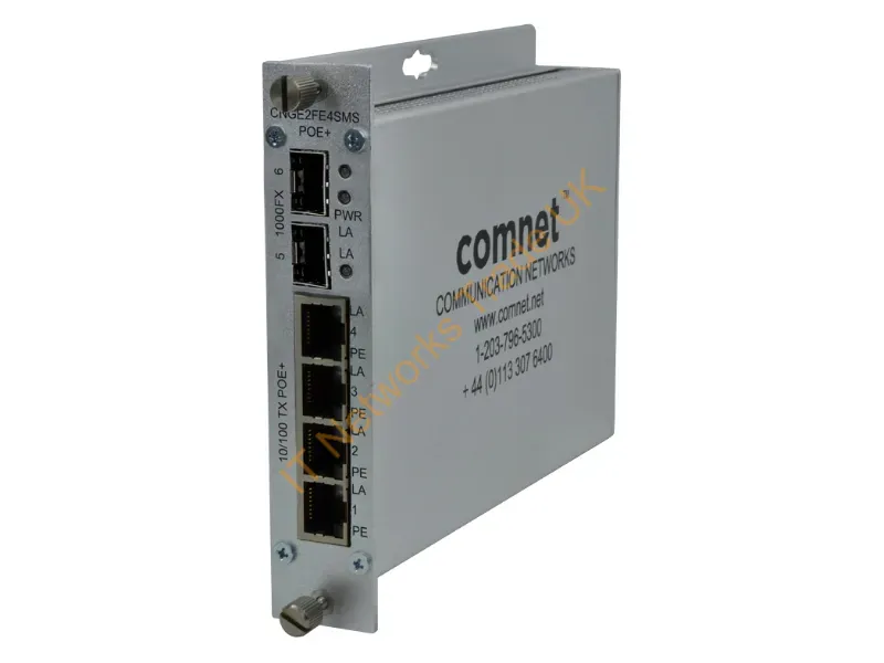 CNGE2FE4SMSPOEHO - Comnet Cnge2Fe4Smspoeho Network Switch Fast Ethernet (10/100) Power Over Ethernet (Poe) Gray