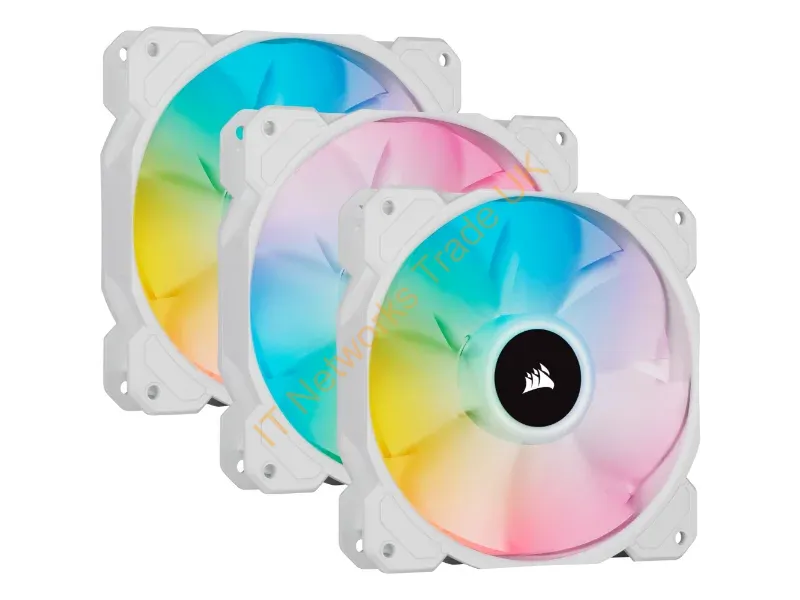 CO-9050137-WW - Corsair Sp120 Rgb Elite Computer Case Fan 4.72" (12 Cm) White 3 Pc(S)