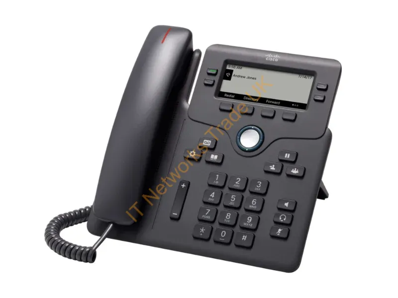 CP-6841-3PW-CE-K9= - Cisco IP Phone 6841 with Multi-Platform Phone Firmware, 3.5-inch Grayscale Display, Regional Power Adapter Included, 4 SIP Registrations (CP-6841-3PW-CE-K9=)