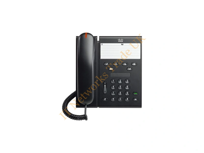 CP-6911-CL-K9 Cisco Unified IP Phone 6911 Slimline VOIP Phone SCCP Charcoal