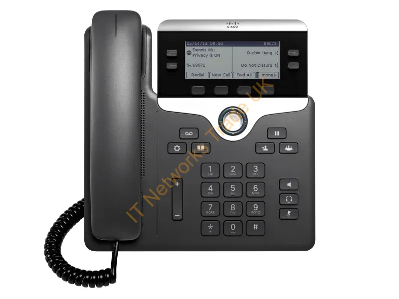 CP-7821-3PCC-K9= - Cisco 7821 IP phone Black, Silver 2 lines