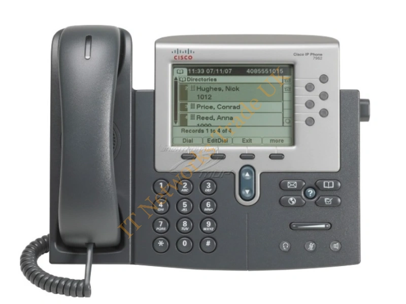 CP-7942G-CH1 Cisco Unified IP Phone 7942G- VOIP Phone SCCP, SIP Silver, dark gray