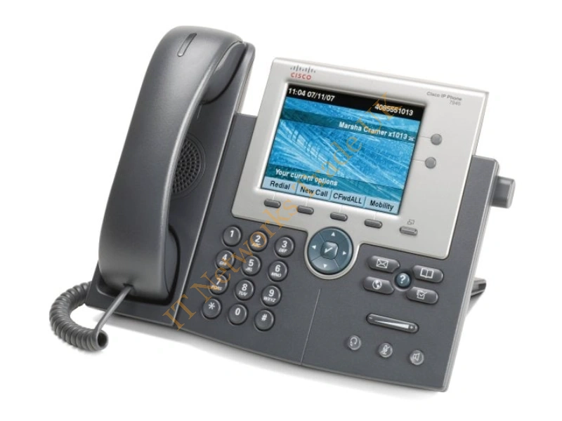 CP-7945G Cisco Unified IP Phone 7945G- VOIP Phone SCCP, SIP-Silver, dark gray