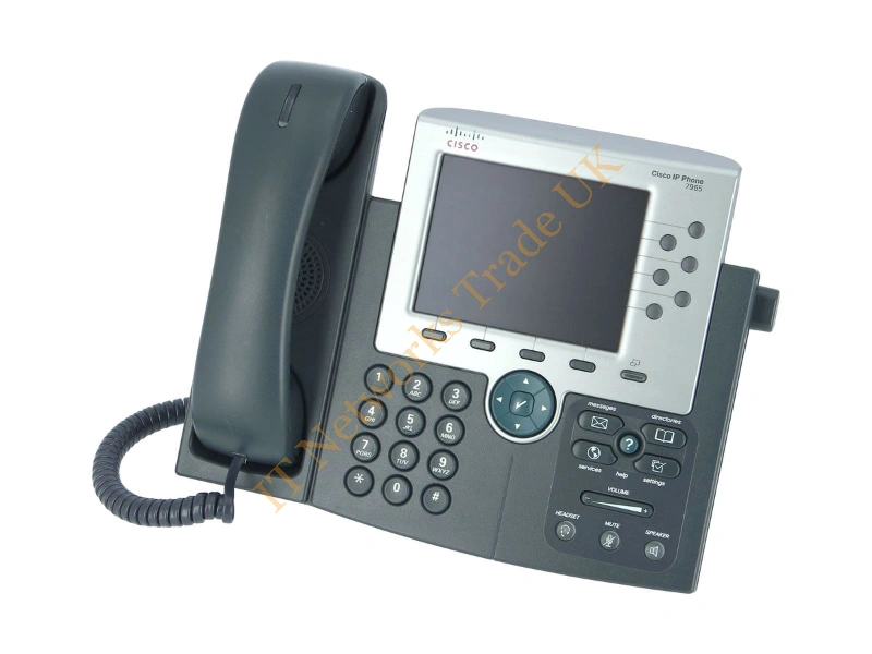 CP-7965G-CH1 Cisco Unified IP Phone 7965G VOIP Phone SCCP, SIP-Silver, dark grey