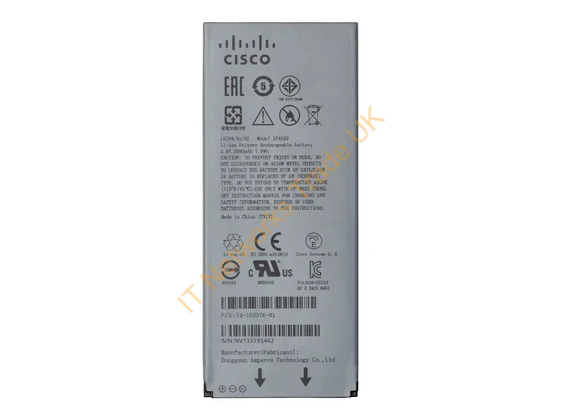 CP-BATT-8821= - Cisco Cp-Batt-8821= Telephone Spare Part / Accessory Battery