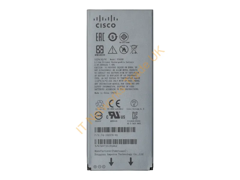 CP-BATT-8821 Cisco Battery for Wireless IP Phone 8821 Phone Accessory