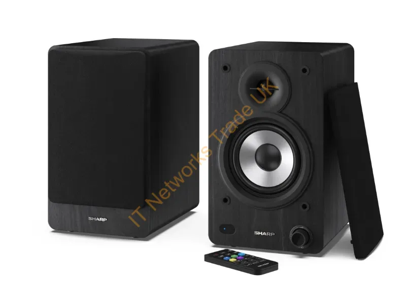 CP-SS30(BK) - Sharp CP-SS30 Bookshelf Speakers Black
