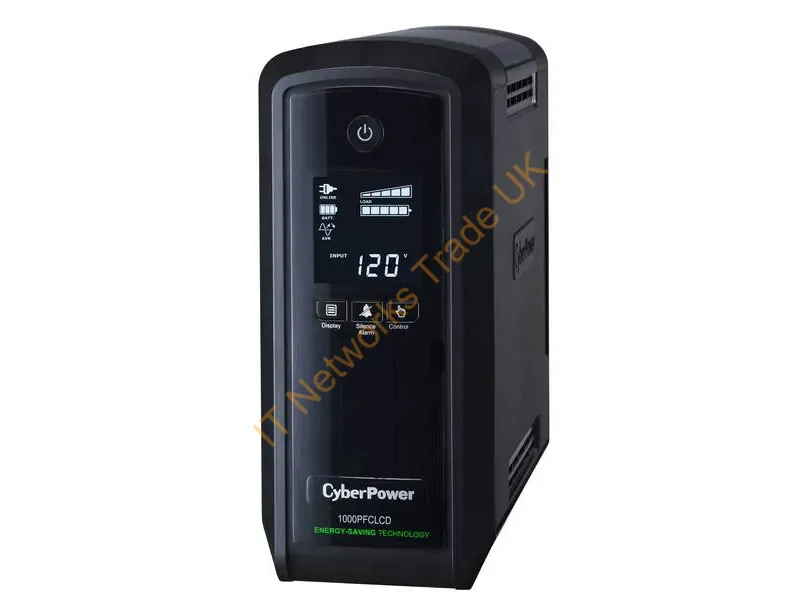 CP1000PFCLCD - Cyberpower Cp1000Pfclcd Uninterruptible Power Supply (Ups) Line-Interactive 1 Kva 600 W 10 Ac Outlet(S)