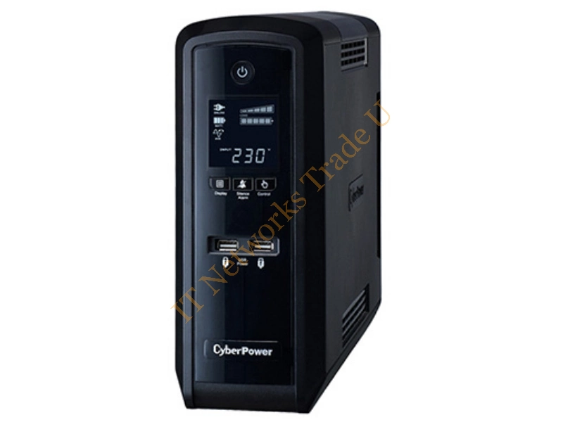 CP1500EPFCLCD-UK - CyberPower PFC Sinewave Line-Interactive 1500VA 6AC outlet(s) Tower Black uninterruptible power supply (UPS)