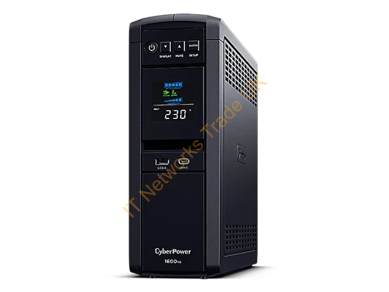 CP1600EPFCLCD - CyberPower CP1600EPFCLCD uninterruptible power supply (UPS) Line-Interactive 1.6 kVA 1000 W 6 AC outlet(s)