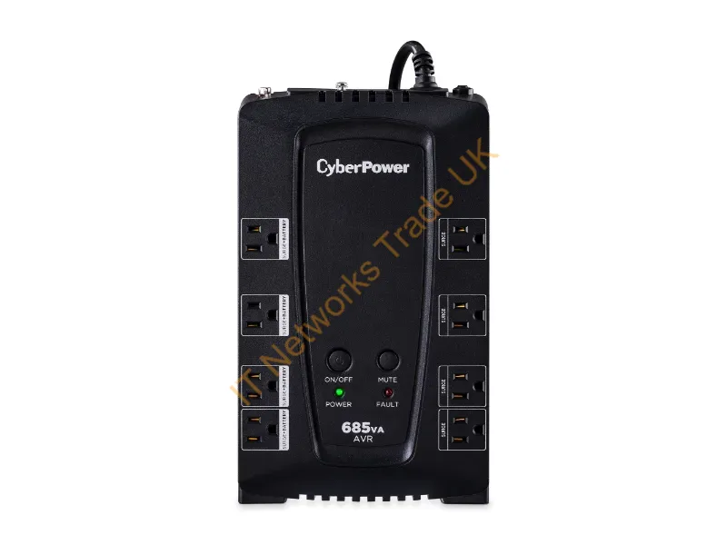 CP685AVRG - Cyberpower Cp685Avrg Uninterruptible Power Supply (Ups) Line-Interactive 0.685 Kva 390 W 8 Ac Outlet(S)
