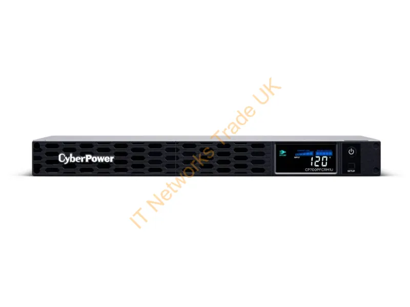 CP700PFCRM1U - Cyberpower Cyberpower, 700Va/400W 1U Rackmount Ups, 6 Nema 5-15R Outlets, 5-15P Plug, 10Ft Cord, Lcd, Avr, Sinewave, Relay, Snmp, Powerpanel Business Sfw, 3Yr Wty, Request Special Pricing Over,2.5K, Free Vendor