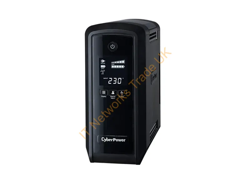 CP900EPFCLCD-UK - CyberPower CP900EPFCLCD-UK Line-Interactive 900VA 6AC outlet(s) Tower Black uninterruptible power supply (UPS)