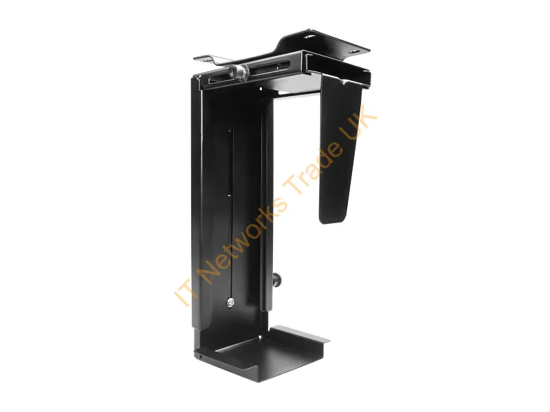 CPU-HLDR-1-BLK - Hat Design Works Cpu-Hldr-1-Blk Cpu Holder Under Desk Cpu Holder Black
