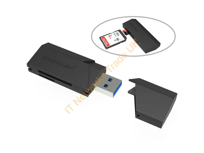 CR-UMSS-PK100 - Sabrent Cr-Umss-Pk100 Card Reader Usb 3.2 Gen 1 (3.1 Gen 1) Type-A Black