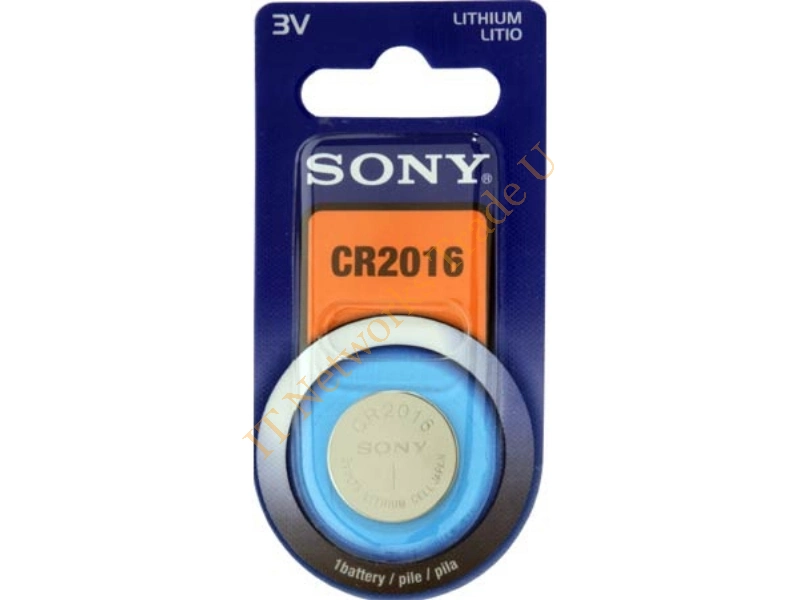 CR2016 - Sony LITHIUM 3V BATTERY Lithium-Ion (Li-Ion) 3V non-rechargeable battery Cable