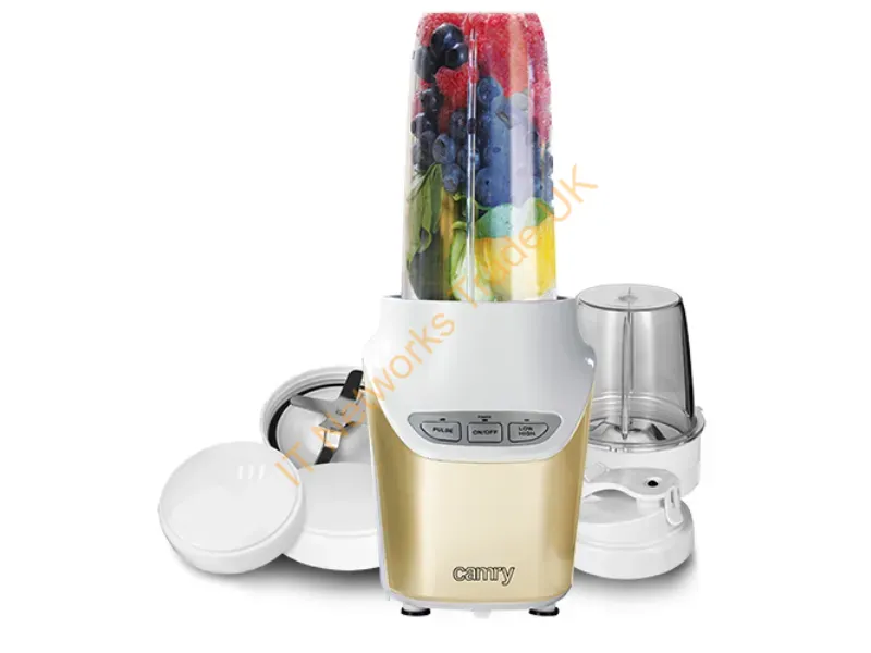 CR4071 - Camry Premium CR 4071 blender 1 L Sport blender 1000 W Gold, Transparent, White