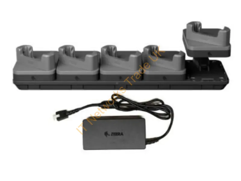 CRD-TC5AB-5SC5DF-1 - Zebra Zebra Evm/Emc, Fast Charge-Only Sharecradle Kit To Charge Up Five Tc501 Devices With Exoskeletons, Includes Power Supply (Pwr-Bga12V150W1Ww), Requires Country-Specific Ac Line Cord
