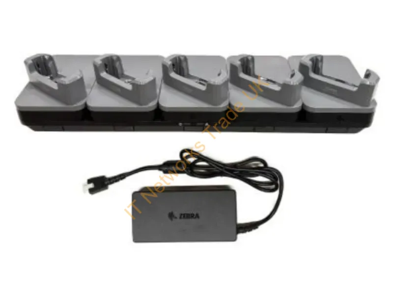 CRD-TC5AB-5SE5D-1 - Zebra Zebra Evm/Emc, Ethernet Sharecradle Kit To Charge Up To Five Tc501 Devices With Exoskeletons, Includes Power Supply (Pwr-Bga12V150W1Ww), Requires Country-Specific Ac Line Cord