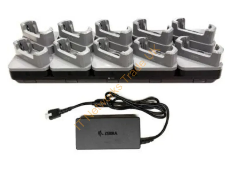 CRD-TC7A-5SC10D-1 - Zebra Zebra Evm/Emc, Charge-Only Sharecradle Kit To Charge Up To Ten Tc701 Devices, Includes Power Supply (Pwr-Bga12V150W1Ww), Requires Country-Specific Ac Line Cord