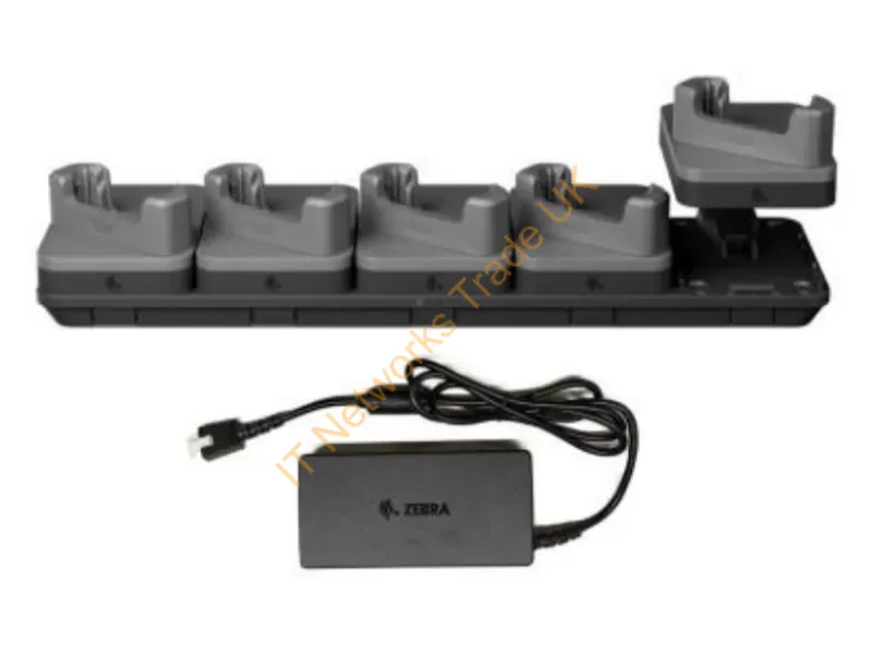 CRD-TC7A-5SC5DF-1 - Zebra Zebra Evm/Emc, Fast Charge-Only Sharecradle Kit To Charge Up To Five Tc701 Devices, Includes Power Supply (Pwr-Bga12V150W1Ww), Requires Country-Specific Ac Line Cord