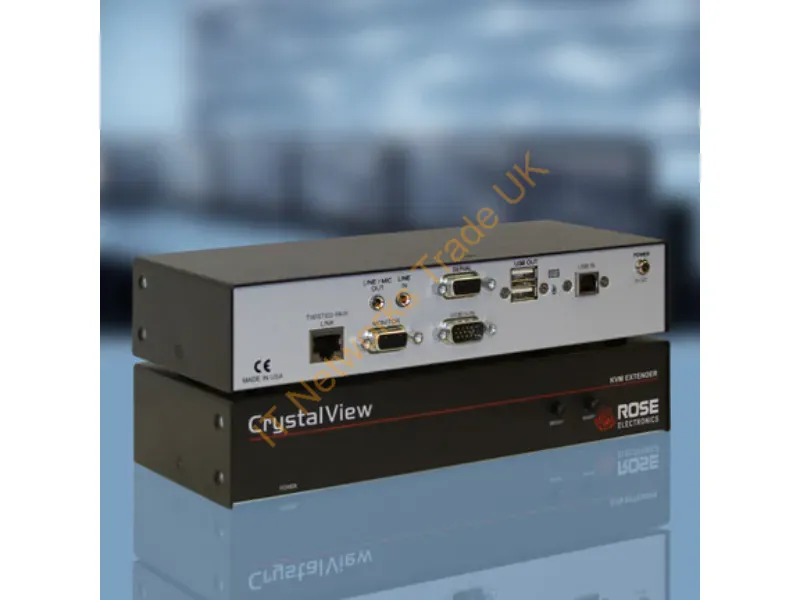 CRK-1USB - Rose Crystalview Cat5 Kvm Switch Rack Mounting Black