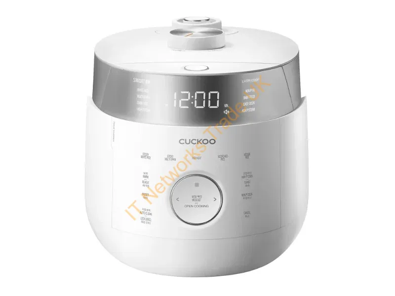 CRP-LHTR1009F - Cuckoo Electronics Co.,Ltd. CRP-LHTR1009F White 1.8 L Buttons Rotary Touch Stainless steel 1305 W 120 V