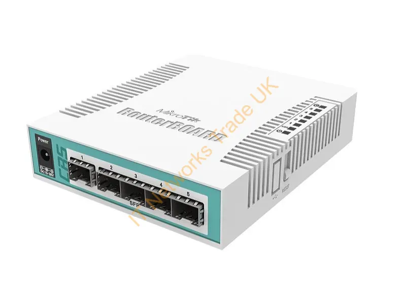 CRS106-1C-5S - Strategic Sourcing Mikrotik Cloud Router Switch, 400Mhz Cpu, 128Mb Ram, 1X Gigabit Ethernet/Sfp Combo Port, 5X Sfp, Router Os License 5, Dc 24V Power Adapter Included