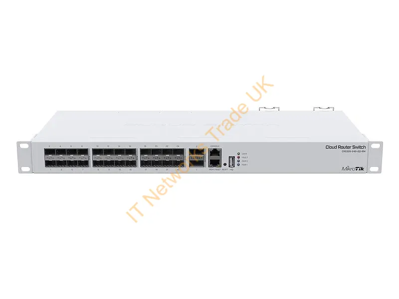CRS326-24S+2Q+RM - Strategic Sourcing Mikrotik Crs326-24S+2Q+Rm Cloud Router Switch, 24Xsfp+Pots, 2X40G Qsfp+ Ports, R