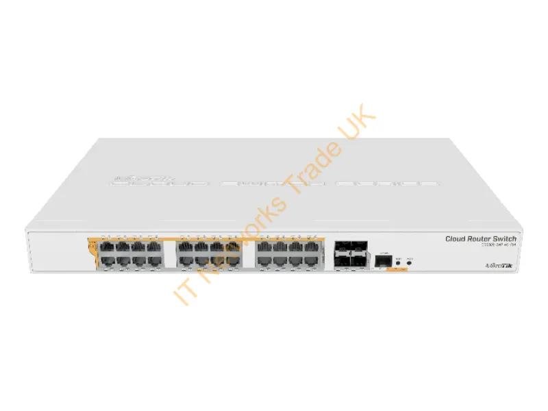 CRS328-24P-4S+RM - Mikrotik CRS328-24P-4S+RM Managed L2/L3 Gigabit Ethernet (10/100/1000) Power over Ethernet (PoE) 1U White network switch