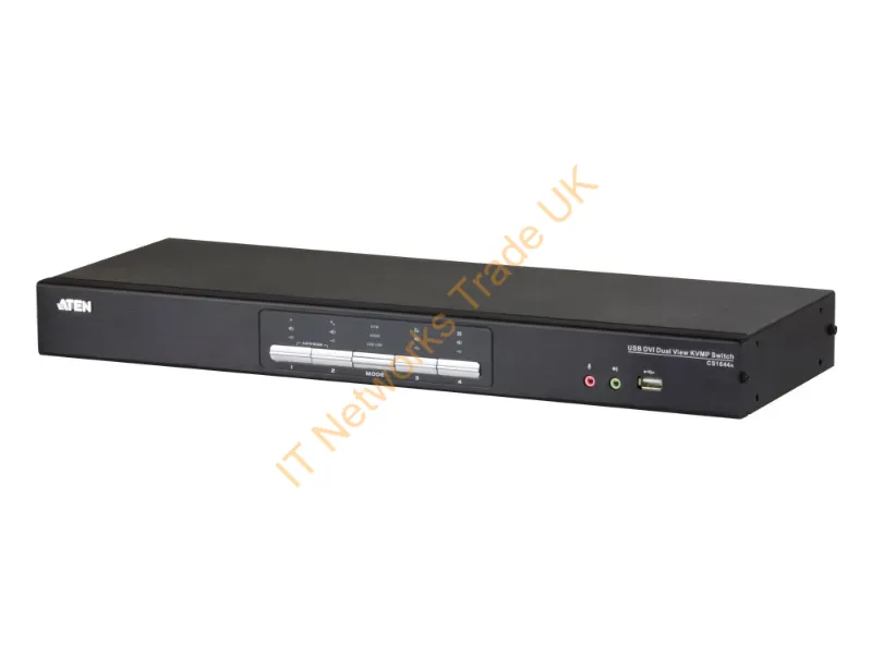 CS1644A - Aten CS1644A Rack mounting Black Network KVM Switch