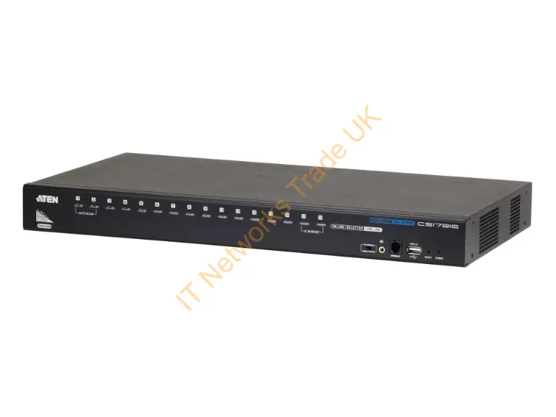CS17916 - Aten CS17916 1U Black Network KVM Switch