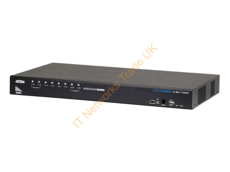 CS1798 - Aten CS1798 Rack mounting Black Network KVM Switch