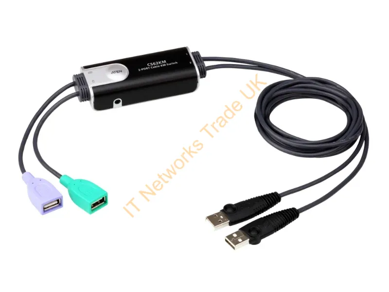 CS62KM - Aten Cs62Km Kvm Cable Black 70.9" (1.8 M)