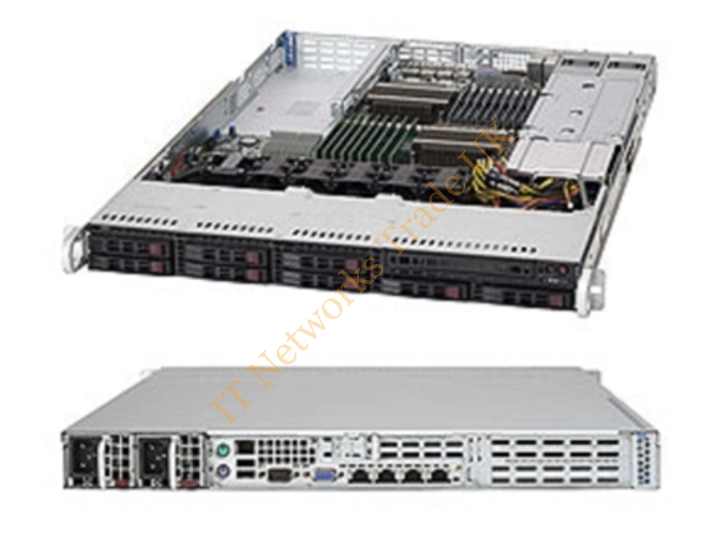 CSE-116TQ-R700CB Supermicro SuperChassis CSE-116TQ-R700CB 700W/750W 1U Rackmount Server Chassis (Black)
