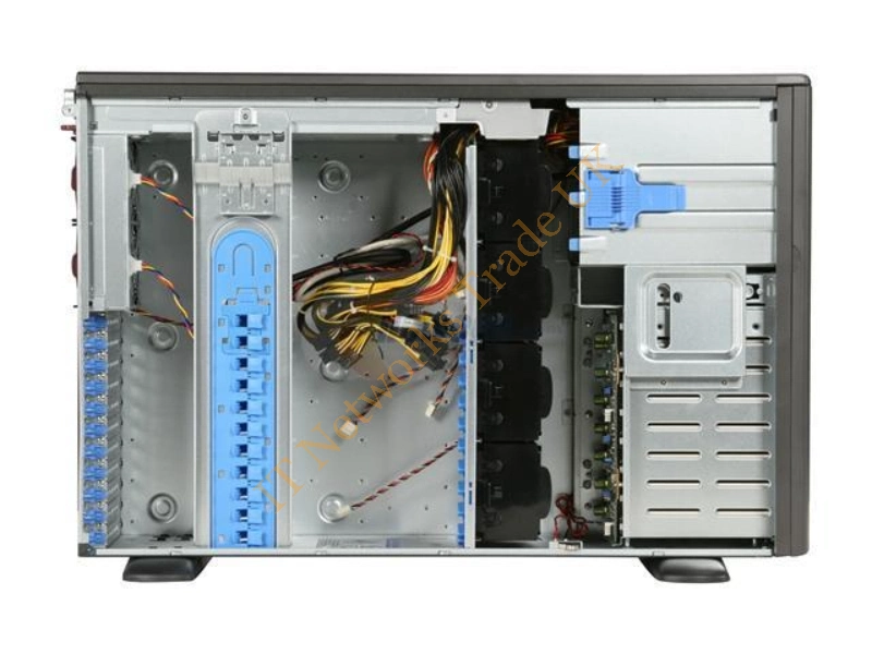 CSE-747TQ-R1620B Supermicro SuperChassis CSE-747TQ-R1620B 1620W 4U Rackmount/Tower Server Chassis (Dark Gray)