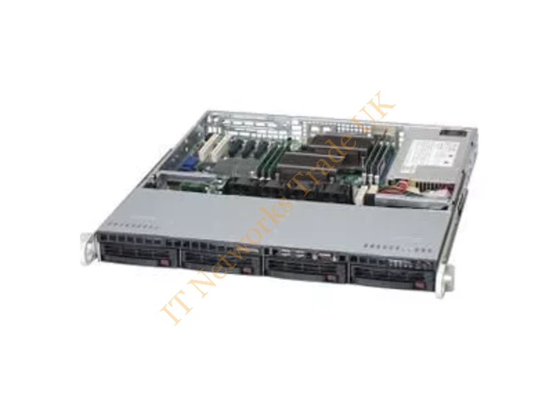 CSE-813MTQ-600CB Supermicro CSE-813MTQ-600CB 600W 1U Rackmount Server Chassis (Black)