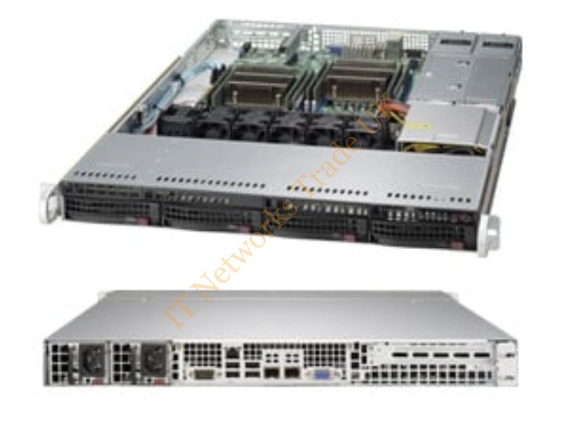 CSE-815TQ-R706WB Supermicro SuperChassis CSE-815TQ-R706WB 700W/750W 1U Rackmount Server Chassis (Black)