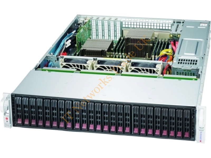 CSE-826BE1C-R920LPB Supermicro SuperChassis CSE-826BE1C-R920LPB 920W 2U Rackmount Server Chassis (Black)