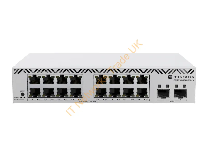 CSS318-16G-2S+IN - Strategic Sourcing Mikrotik Css318-16G-2S+In Managed Network Switch, 16 Gigabit Ethernet Ports, 2 Sfp+ Ports