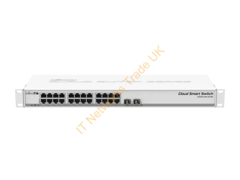 CSS326-24G-2S+RM - Mikrotik CSS326-24G-2S+RM Managed Gigabit Ethernet (10/100/1000) Power over Ethernet (PoE) 1U White network switch