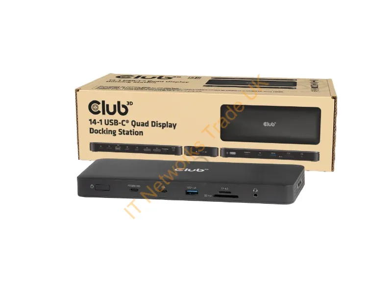 CSV-2540 - CLUB3D 14-1 USB-C® Quad Display Docking Station