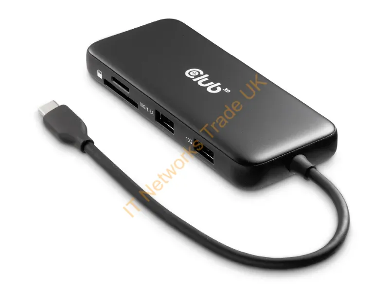 CSV-2551 - CLUB3D 8-1 Portable Dock USB Type-C® 10Gbps to HDMI™ and DisplayPort™ 8K30Hz PD Max.100Watt