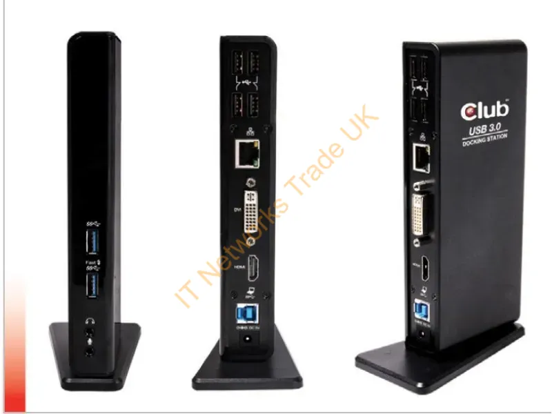 CSV-3242HD - Club3D Usb Gen1 Type A Dual Display Docking Station