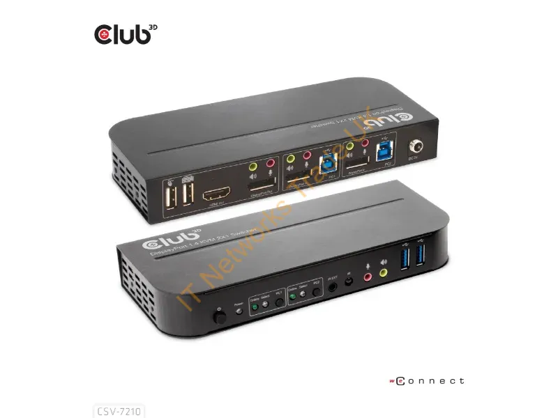 CSV-7210 - Club3D Csv-7210 Kvm Switch Black