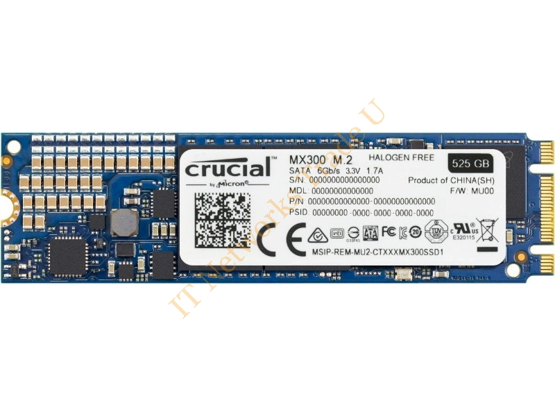 CT10002596 Crucial MX300 Series 525GB Triple-Level Cell (TLC) SATA 6Gb/s 2.5-inch Solid State Drive SSD Storage