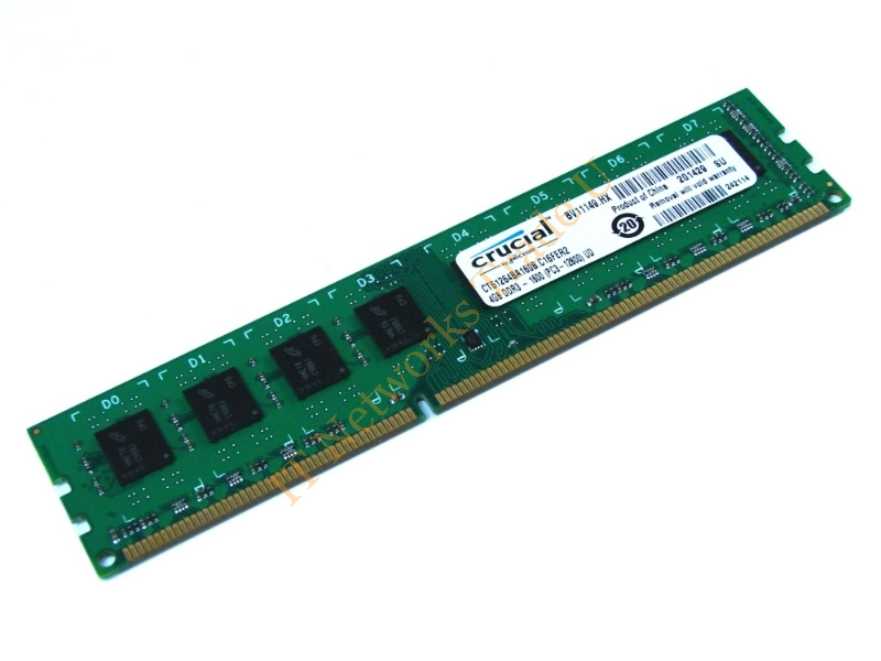 CT10096758 Crucial 16GB Kit (4 X 4GB) DDR4-2133MHz PC4-17000 non-ECC Unbuffered CL15 288-Pin DIMM Single Rank Memory for ASUS P10s-M Desktop Memory
